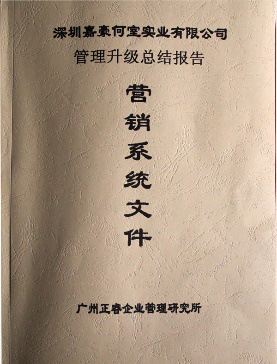 深圳市嘉豪何室實業有限公司管理升級總結報告